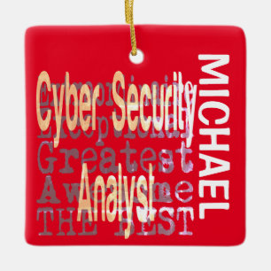 Adorno De Cerámica Personalizado extraordinario de ciberseguridad
