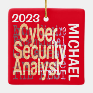 Adorno De Cerámica Personalizado extraordinario de ciberseguridad