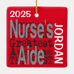 Adorno De Cerámica Personalizado Extraordinario de enfermeras asisten