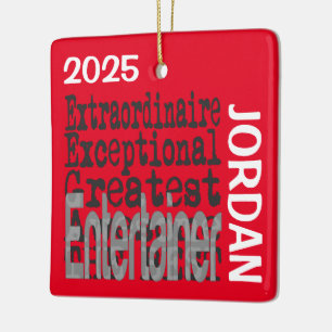 Adorno De Cerámica Personalizado Extraordinario de Entertainer
