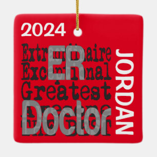 Adorno De Cerámica PERSONALIZADO Extraordinario de ER Médica