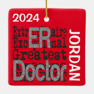 Adorno De Cerámica PERSONALIZADO Extraordinario de ER Médica