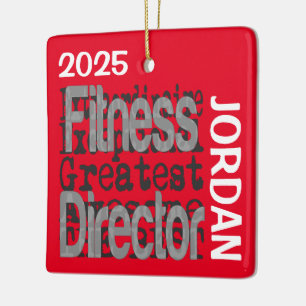 Adorno De Cerámica Personalizado Extraordinario de Fitness Director