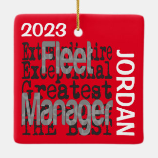 Adorno De Cerámica Personalizado Extraordinario de Fleet Manager