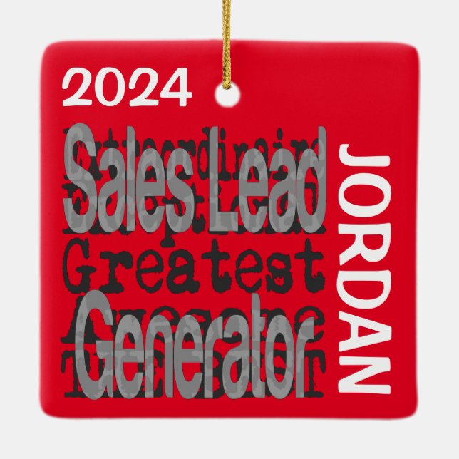 Adorno De Cerámica Personalizado Extraordinario de Generador de Plomo (Reverso)