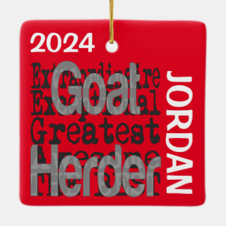 Adorno De Cerámica Personalizado Extraordinario de Goat Herder