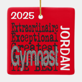 Adorno De Cerámica Personalizado Extraordinario de Gymnast