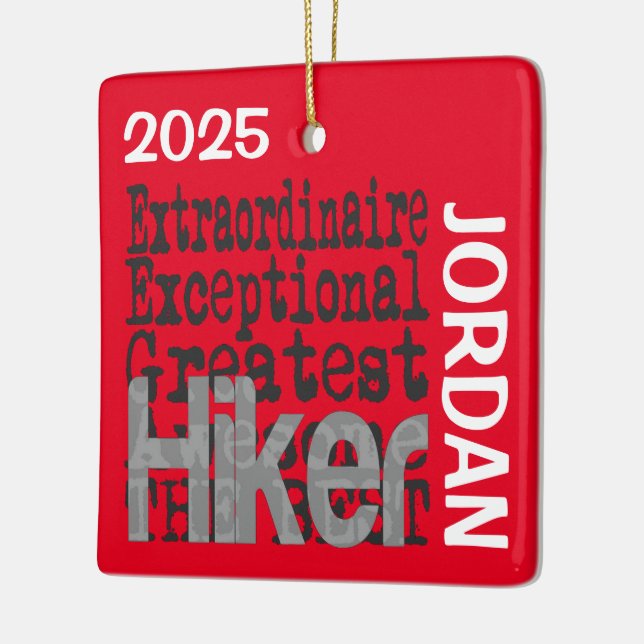 Adorno De Cerámica Personalizado Extraordinario de Hiker (Izquierda)