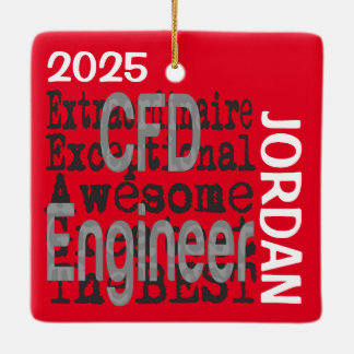 Adorno De Cerámica PERSONALIZADO Extraordinario de Ingeniero CFD