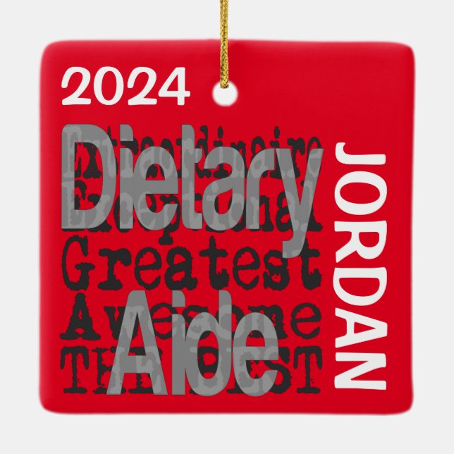 Adorno De Cerámica Personalizado Extraordinario de la dieta (Reverso)