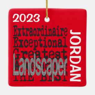 Adorno De Cerámica Personalizado Extraordinario de Landscaper
