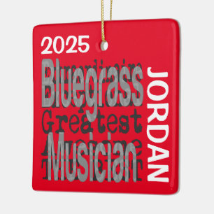 Adorno De Cerámica Personalizado Extraordinario de música de Bluegras