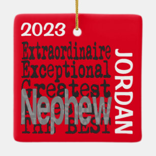 Adorno De Cerámica Personalizado Extraordinario de Nephew