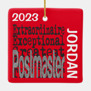 Adorno De Cerámica Personalizado Extraordinario de Postmaster