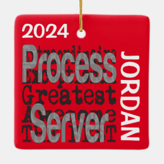 Adorno De Cerámica Personalizado Extraordinario de Process Server