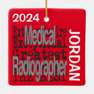 Adorno De Cerámica Personalizado Extraordinario de Radiógrafo Médico