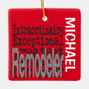 Adorno De Cerámica Personalizado Extraordinario de Remodelador