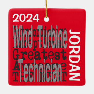 Adorno De Cerámica Personalizado Extraordinario de Técnico de Turbina