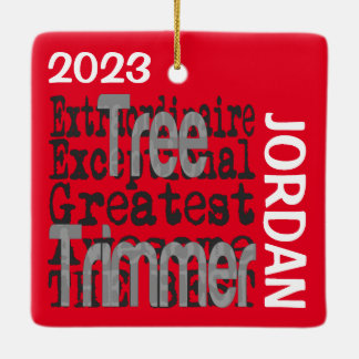 Adorno De Cerámica Personalizado Extraordinario de Trimmer de Árbol