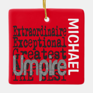 Adorno De Cerámica Personalizado Extraordinario de Umpire