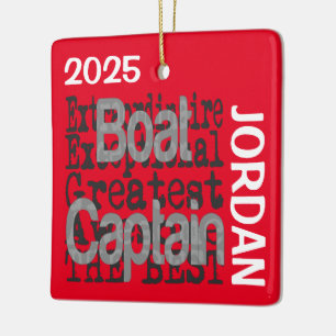 Adorno De Cerámica Personalizado Extraordinario del capitán del barco