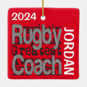 Adorno De Cerámica Personalizado Extraordinario del entrenador del eq