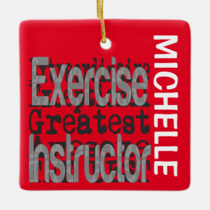Adorno De Cerámica Personalizado Extraordinario del instructor de eje