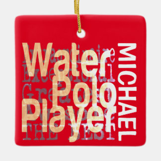 Adorno De Cerámica Personalizado Extraordinario del jugador de waterp