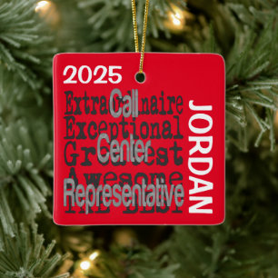 Adorno De Cerámica Personalizado Extraordinario del representante del