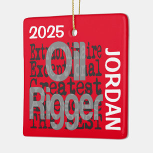Adorno De Cerámica Personalizado Extraordinario del Riger del Petróle