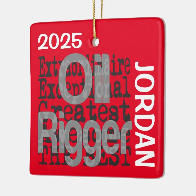 Adorno De Cerámica Personalizado Extraordinario del Riger del Petróle (Izquierda)