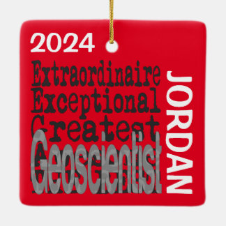 Adorno De Cerámica Personalizado Extraordinario Geoscientista