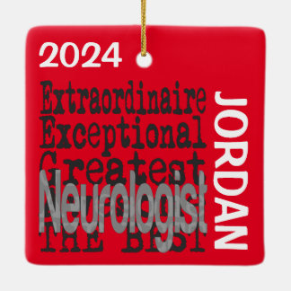 Adorno De Cerámica Personalizado Extraordinario Neuroólogo