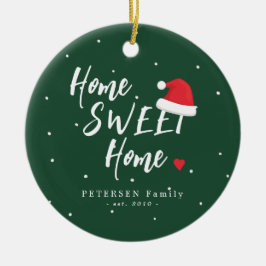 Adorno De Cerámica Personalizado familia foto nombre hogar dulce Navi