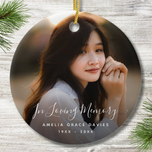 Adorno De Cerámica Personalizado Foto Homenaje conmemorativo personal