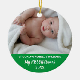 Adorno De Cerámica Personalizado foto Recién nacido lindo recién naci