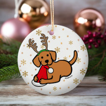 Personalizado Fox Red Labrador y Santa Navidades