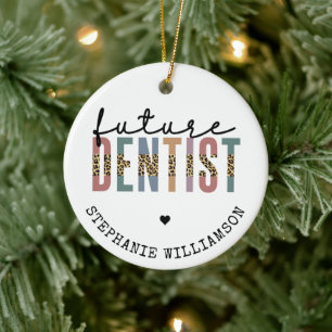 Adorno De Cerámica Personalizado Futuro Dentista Dental Student Regal