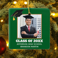 Personalizado Green Graduation Senior Portrait Pho