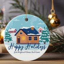 Personalizado Happy Holidays Real Estate Company W