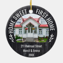 Personalizado Hogar Sweet First Home navidades 202