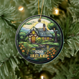 Adorno De Cerámica Personalizado Ireland Souvenir