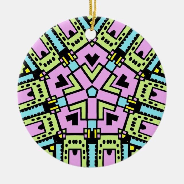 Adorno De Cerámica Personalizado Kaleidoscope 02 (Frente)