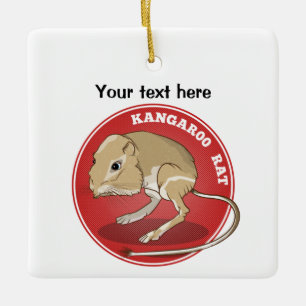 Adorno De Cerámica Personalizado Kangaroo Rat
