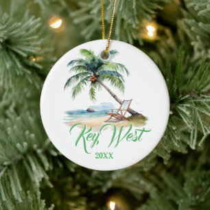 Adorno De Cerámica Personalizado Key West Beach