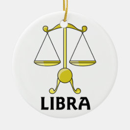 Adorno De Cerámica Personalizado Libra Scales