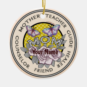 Adorno De Cerámica Personalizado Madre amiga Ornament