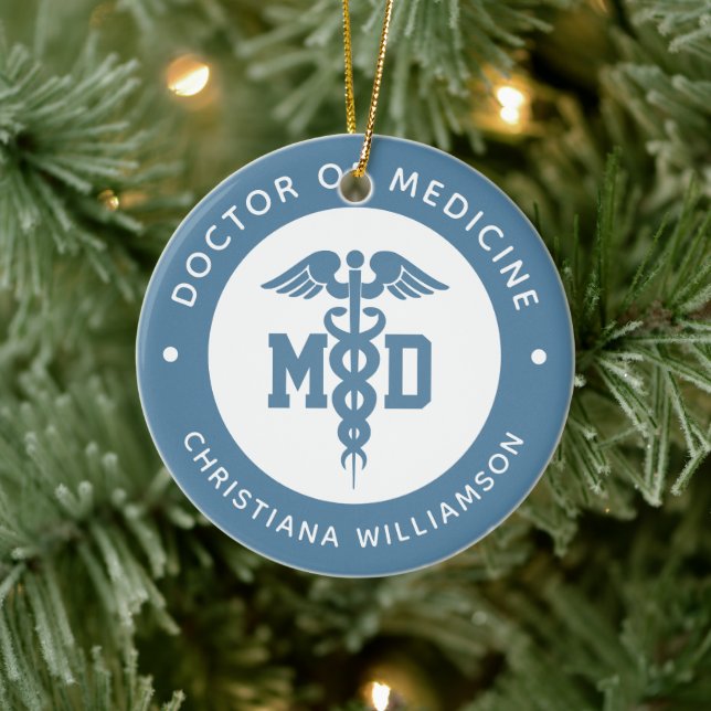 Adorno De Cerámica Personalizado Médica de Medicina Médica Graduación (Árbol)