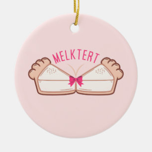 Adorno De Cerámica Personalizado MELKTERT Afrikaanse Boeremeisie