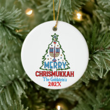 Personalizado Merry Chrismukkah Happy Hanukkah